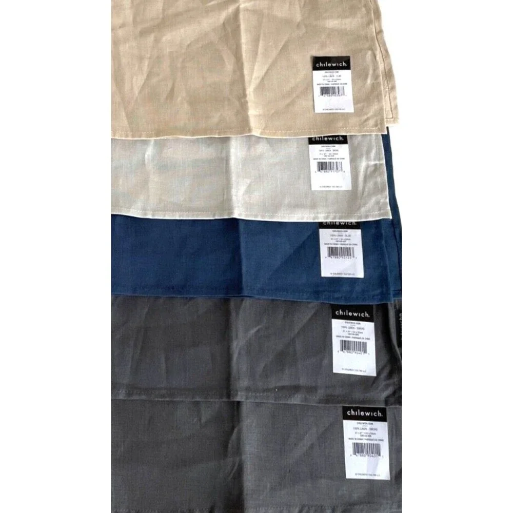 Chilewich Solid Linen Dinner Napkin, Various Colors, 21